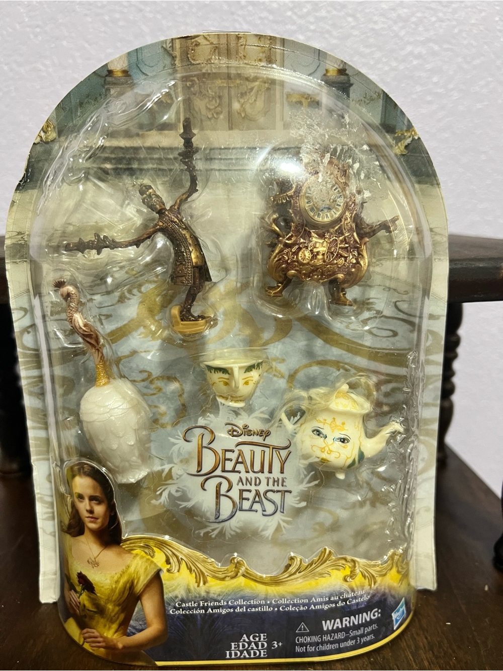 Disney Beauty and the Beast Collectible Mini Figurine Set - Gold, White, Cream